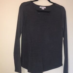 Grey sweater with beading